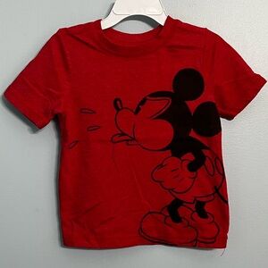 Toddler Boys 2T Red Mickey Mouse T-Shirt
